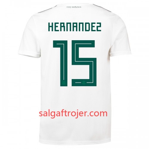 Mexico Fodboldtrøjer Hernandez 15 Udebanesæt VM 2018 Mexico Fodboldtrøjer Hernandez 15 Udebanesæt VM 2018